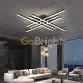 Lustra LED cu Telecomanda Zang 3 Tipuri de Lumini 146W Negru